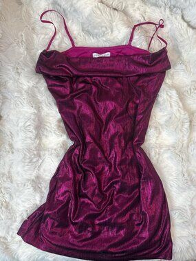 Women's pink and purple dress